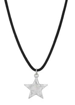 Star Pacha Cord Necklace in Silver
