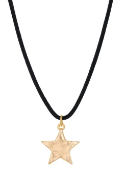 Star Pacha Cord Necklace in Gold