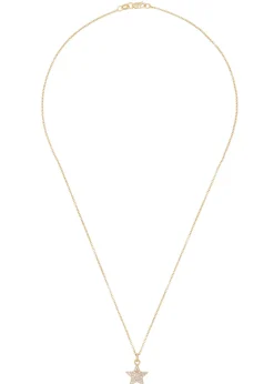 Star Pave Necklace in 14k