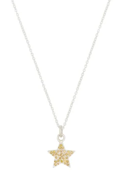 Star Pave Necklace in Sterling Silver
