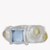 Suede Ring in Sterling Silver - Ice Blue Limoncello