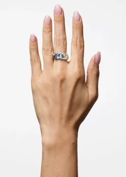 Suede Ring in Sterling Silver - Ice Blue Limoncello