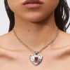 Super Heart Necklace in Silver