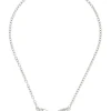Tropicana Butterfly Necklace in Silver - Iguana/Lizard