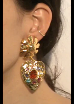 Tropicana Earrings in Gold - Multi