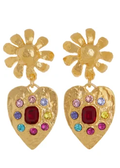 Tropicana Earrings in Gold - Multi