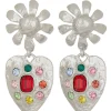 Tropicana Earrings in Silver - Multi