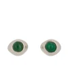 Vero Studs in Silver - Emerald