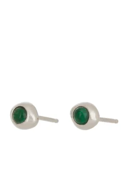Vero Studs in Silver - Emerald