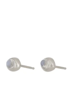 Vero Studs in Silver - Moonstone